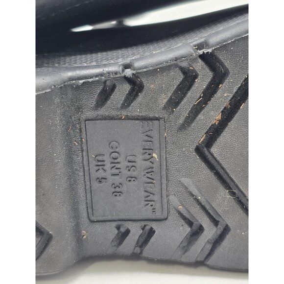 totes Everywear Boots Womens Size 8 Black Waterproof Rain Chelsea Rubber Ankle - Picture 9 of 10